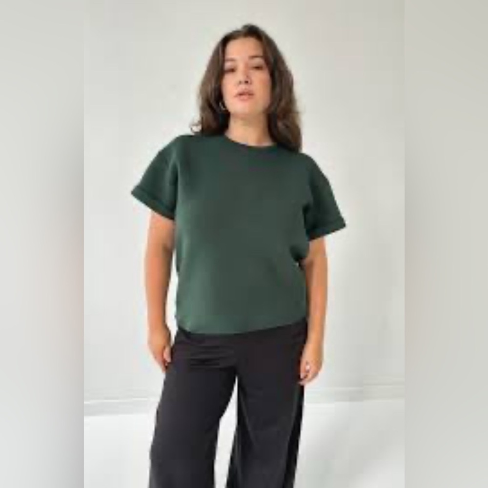 Leze The Label Women's Teal Top.     Size-X-Large